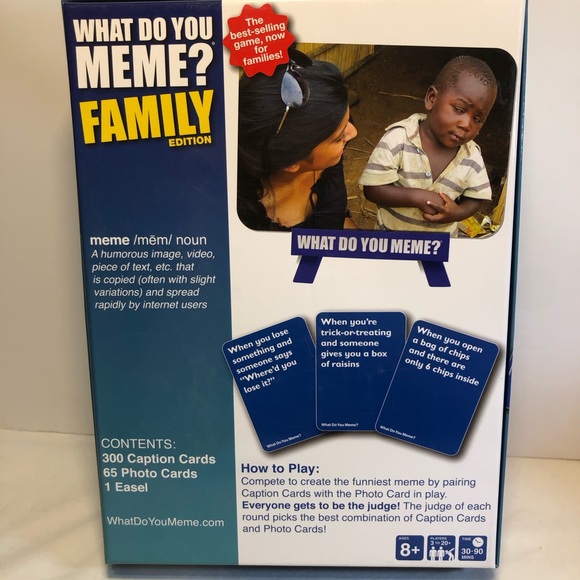 WHAT DO YOU MEME? FAMILY EDITION Complete Game 365 Cards + Easel - Picture 2 of 10
